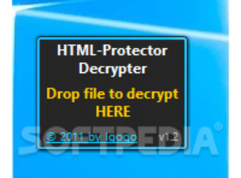 HTML-Protector Decrypter screenshot