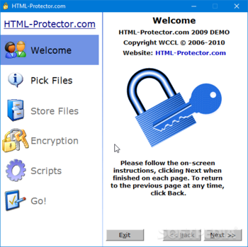 HTML-Protector screenshot