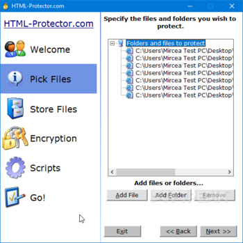 HTML-Protector screenshot 2