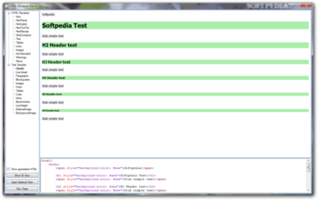 HTML Renderer screenshot