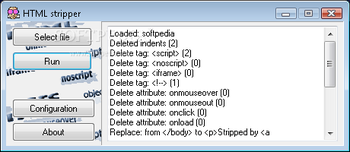 HTML Stripper screenshot