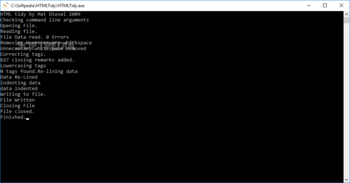 HTML Tidy screenshot