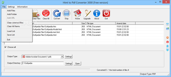 Html to Pdf Converter 3000 screenshot 2
