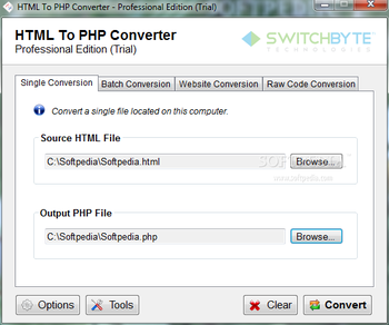 HTML To PHP Converter screenshot