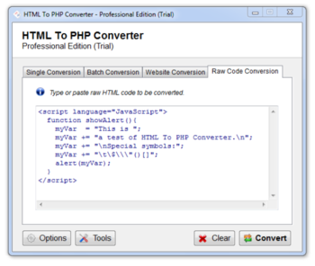 HTML To PHP Converter screenshot 4