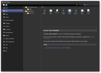 HTML5 Builder screenshot