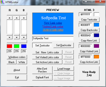 HTMLcolor screenshot