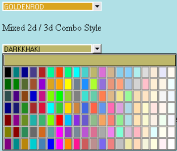 HtmlColorSelector screenshot