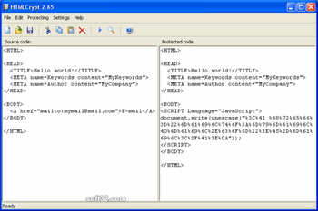 HTMLCrypt screenshot