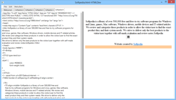 HTMLDev screenshot