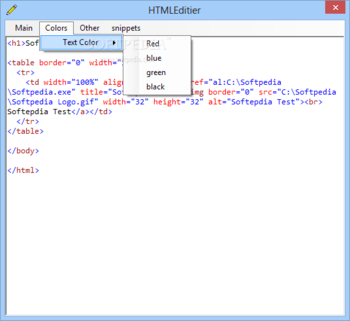 HTMLEditier screenshot 2