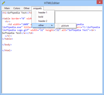 HTMLEditier screenshot 3