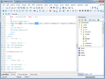 HTMLPad 2014 screenshot