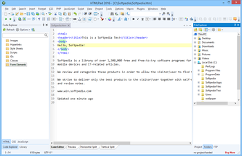 HTMLPad screenshot
