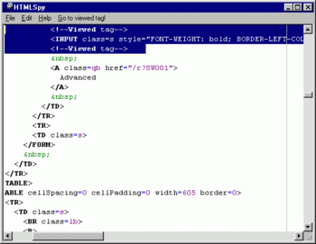 HTMLSpy screenshot 3