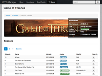 HTPC Manager screenshot