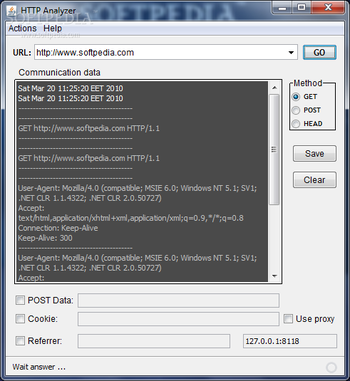 HTTP Analyzer screenshot