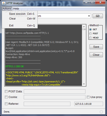 HTTP Analyzer screenshot 2