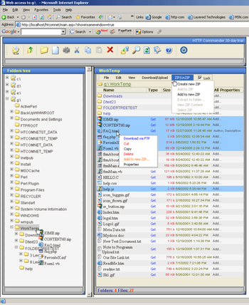 HTTP Commander .NET screenshot 2