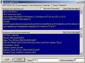HTTP Interceptor screenshot