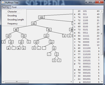 Huffman Tree screenshot 3