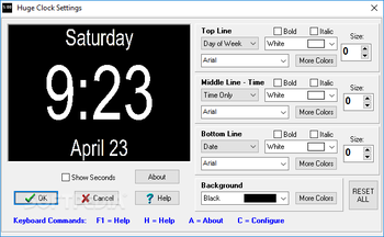 Huge Clock screenshot 2