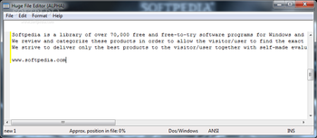 Huge File Editor screenshot