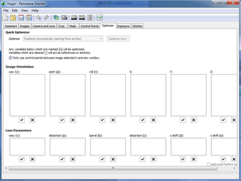 Hugin screenshot 3