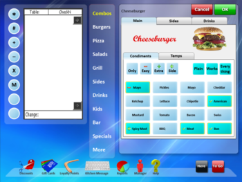 Hula Restaurant POS screenshot