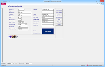 Human Resources Personnel Information Management screenshot 2