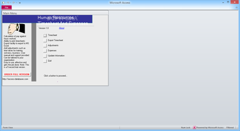 Human Resources Timesheet And Expenses screenshot