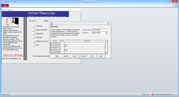 Human Resources Timesheet And Expenses screenshot 5