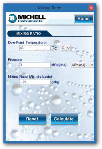 HumidityCal screenshot 2