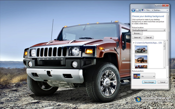 Hummer Windows 7 Theme screenshot