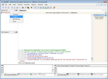HydraIRC screenshot