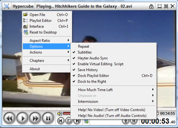 Hypercube Media Player screenshot