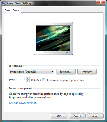 Hyperspace Screensaver screenshot