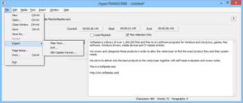 HyperTRANSCRIBE screenshot 2