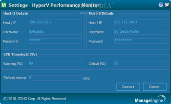 HyperV Performance Monitor screenshot