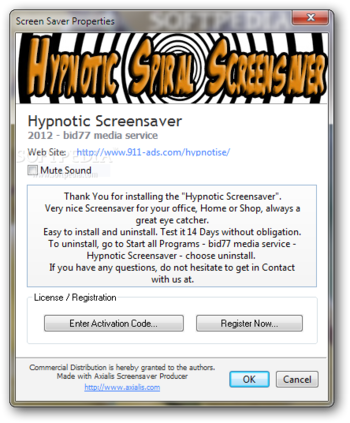 Hypnotic Spiral Screensaver screenshot 2