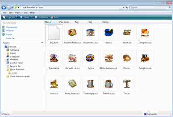 I Love Autumn Icons screenshot