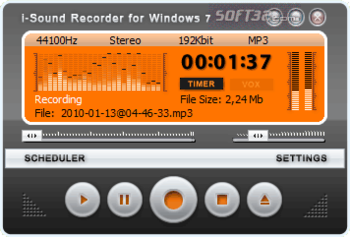 i-Sound Recorder for Windows 7 screenshot 2
