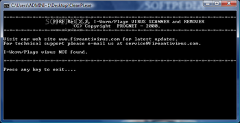 I-Worm/Plage Virus Scanner and Remover screenshot