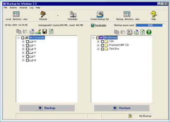 IBackup for Windows screenshot