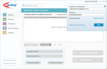 IBackup for Windows screenshot