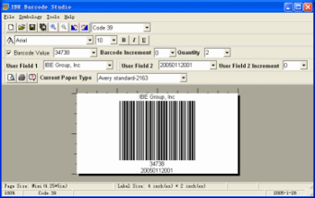 IBE Barcode Studio screenshot
