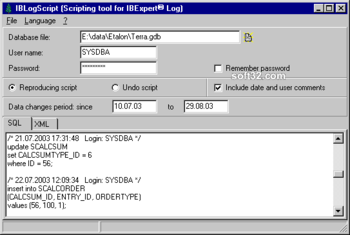 IBLogScript screenshot 3