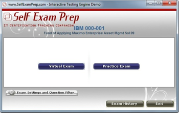 IBM 000-578 Interactive Testing Engine screenshot