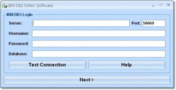IBM DB2 Editor Software screenshot