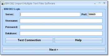 IBM DB2 Import Multiple Text Files Software screenshot
